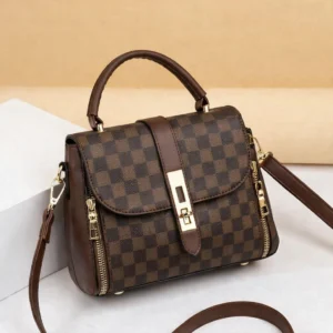 Brown Leather Crossbody Bag for Girls – Stylish Multipurpose Shoulder Bag