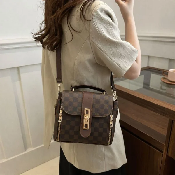 Brown Leather Crossbody Bag for Girls – Stylish Multipurpose Shoulder Bag