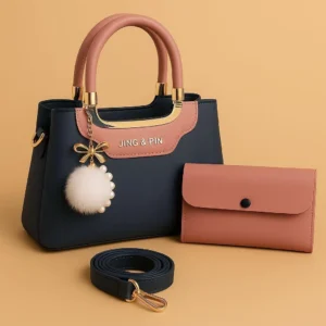 Stylish Rexine Handbag Set for Women with Wallet